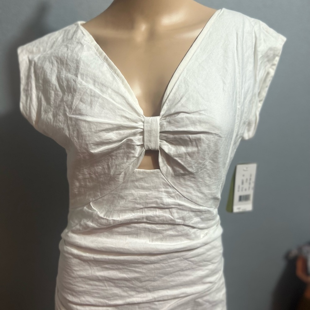 NWT $440.00 Artelier Nicole miller Ruched Bodycon dress size 10 - Picture 5 of 14